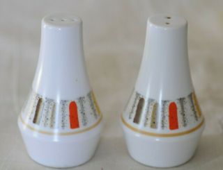 Vintage Mid - Century Modern Mardi Gras Noritake Salt & Pepper Shakers