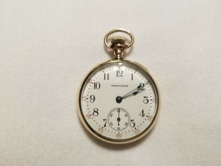 Vintage 1905 Waltham Pocket Watch Size 0s 15j Model 1900 Grade 115 - Gf - Running