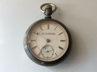 1895 Elgin National Watch Co.  Pocket Watch In Keystone Case 7 Jewels 18s Model 5