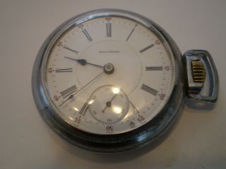 Waltham P.  S.  Bartlett Model 1883 18s 17 Jewel Lever Set Pocket Watch Circa 1896