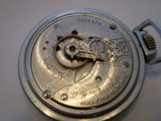 Waltham P.  S.  Bartlett Model 1883 18s 17 Jewel Lever Set Pocket Watch Circa 1896 2