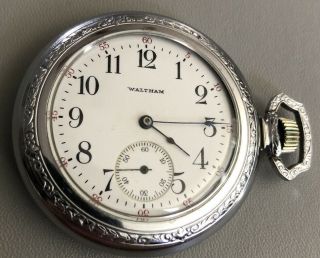 1910 Waltham Model 1890 Grade Lady Hunting Pocket Watch 6s 7j 10