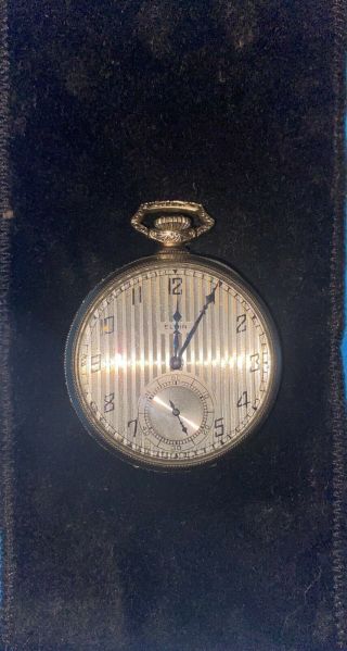 1926 Elgin Size 12s 17j Pocket Watch With Gold Filled Star Case