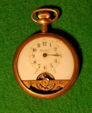 Pocket Watch,  Hebdomas (swiss),  6j,  8 Day,  Not Running,  Case V.  W.  Co.  Gold Fill