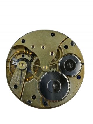 Minerva Pocket Watch Movement In,  For Repair (ap2)