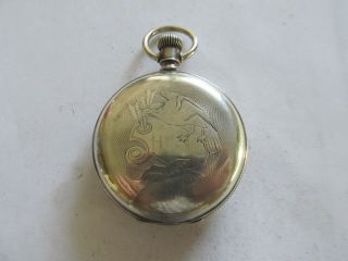 18 Size Elgin Grade 96 2 Ounce Champion Coin Silver Hc Pocket Watch