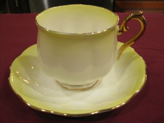 Royal Albert Rainbow Yellow Cup And Saucer Set