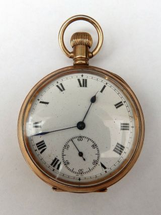 Antique A.  W.  C & Co.  Waltham Open Faced Pocket Watch Repair Or Spares