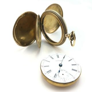 Waltham Grade 1 Model 1883 Size 18 Gold Filled 7 Jewel Hunter Case Pocket Watch