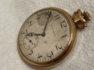 Pocket Watch South Bend 15 Jewels Adjusted Cal 407 Gold Filled