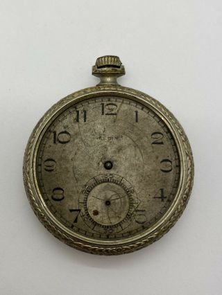 Antique 12s Elgin Grade 303 7j Gold Filled Pocket Watch - For Repair