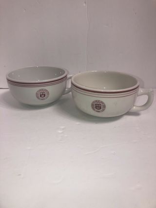2x Vintage Harvard Club Of York City Oversized Coffee Soup Cups