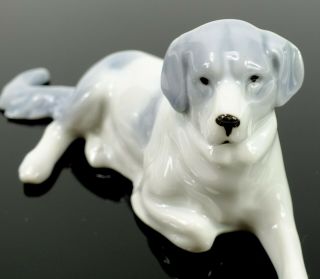Antique Vintage Gotha Pfeffer Porcelain Sitting Dog Figurine Germany So Cute