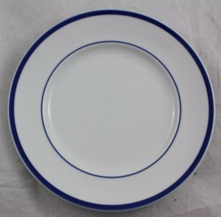 Williams Sonoma Brasserie Lunch Plate Blue Band Made In Japan