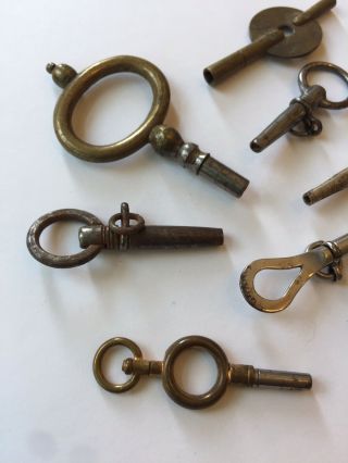 Group Of 11 Assorted Antique Watch Keys 2