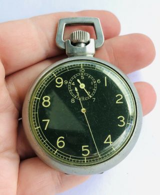 Elgin Vintage Military Type A - 8 Navigation Stopwatch From Ww Ii For Repair