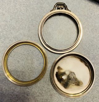 Keystone 10 Year Gold Filled Pocket Watch Case,  Open Face,  16sz,  Lever Set 3