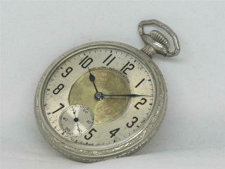 Antique 16s South Bend 17 Jewel Grade 211 Rolled Gold Pocket Watch,  U Repair