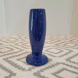 Vintage Homer Laughlin Fiesta Bud Vase In Cobalt Blue Glaze
