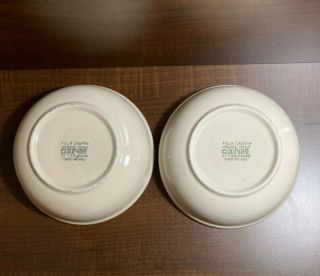 Two Pack of Tienshan Folk Craft Green Moose Country Soup/ Cereal Bowls, 2