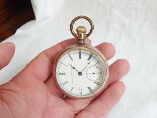 Antique Elgin National Watch Co Gold Filled Pocket Watch Serial 1907797
