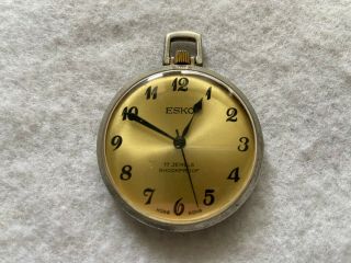 Esko 17 Jewels Shock Proof Mechanical Wind Up Vintage Pocket Watch