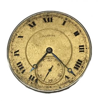 1916 Illinois Watch Co Springfield 15 Jewel Pocket Watch 12s Movement 2999648