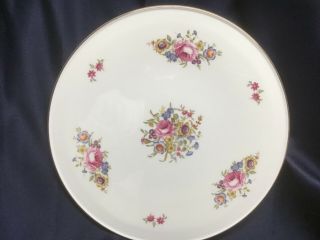 Royal Worcester Bournemouth Fine China Cake Plate Roses Floral England