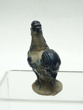 VINTAGE BEAUMONT GLAZED POTTERY HAND CRAFTED SCULPTURE FIGURINE ROOSTER 3.  75 
