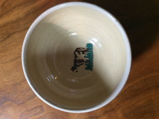 Nicholas Mosse Pottery Small Footed Bowl Handmade in Ireland Cow 4.  5 