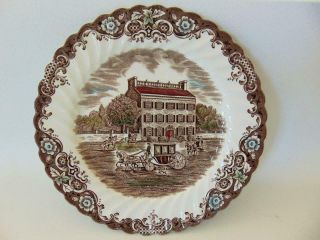 Johnson Brothers Heritage Hall Dinner Plate Brown Multi - Color