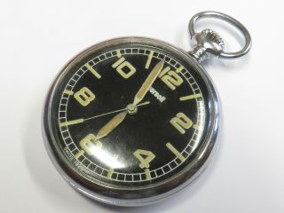 Ingersoll Vintage Military Style 50mm Pocket Watch