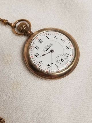 Antique South Bend Pocket Watch Gold Plated Needs