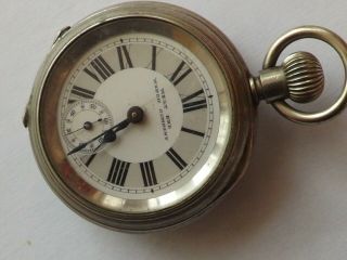 A Vintage Plated Cased West End Watch Co Railway Regulator Pocket Watch