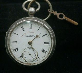 Gents Silver Cased " Express " English Lever Fusee Pocket Watch