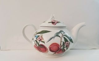 Portmeirion Pomona Tea Pot The Goddess Of Fruit 8 - 1/2 " X 5 - 1/4 " 24 Oz England