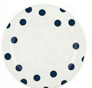 Kate Spade Set Of 1 All In Good Taste Deco Dot Cobalt Blue Dinner Plate