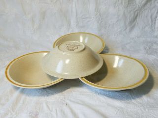 4 Hearthside Garden Festival Hand Painted Stoneware Cereal Bowls - Japan