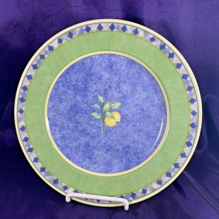 Royal Doulton Carmina (blue Center Lemon W Leaf) Salad Plate 9 " Second Mark