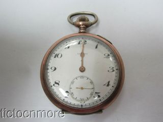 Antique.  800 Silver Longines Swiss 15 Rubis Spiral Breguet Pocket Watch 1920s
