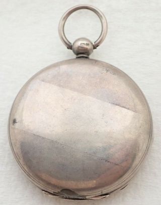 Antique William Robinson Liverpool Coin Silver Key Wind Hunter Pocket Watch Part