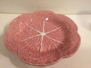 Bordado Pinheiro Portugal Pink Cabbage Leaf Plate - 9 1/4 " -