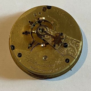 Find 1885 18s Waltham Appleton Tracy & Co.  15j Pocket Watch Movement (f9)