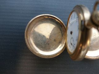 ANTIQUES LONGINES 7 JEWELS GOLD FILLED POCKET WATCH 2