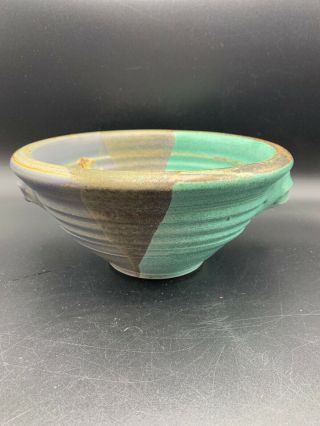 Hand Thrown Studio Pottery Stoneware Serving Bowl 8  Diameter