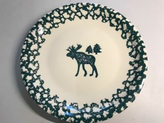Tienshan Folk Craft Moose Country Large Circle Platter 16” Diameter