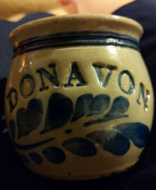 Westerwald Pottery Salt Glazed Stoneware Donavon Jar Salt Box