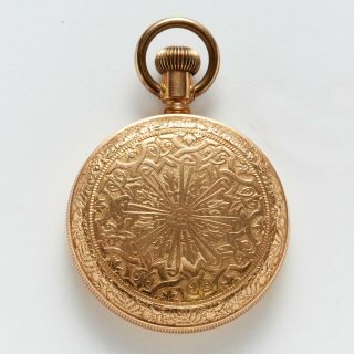 10k Gold Filled Pocket Watch Case Open Face,  Unmarked,  14.  9 Grams