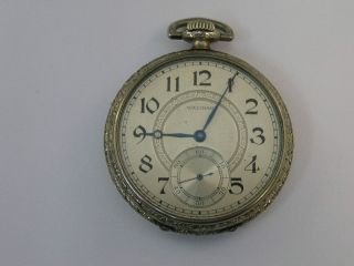 Vintage Waltham Pocket Watch 15 Jewel 12 Size 44mm 1926