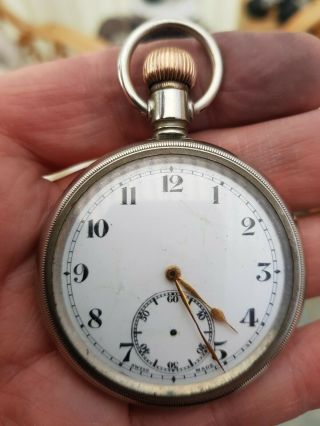 Vintage Unbranded Swiss Made Pocket Watch - Good Condition/missing Second - Hand